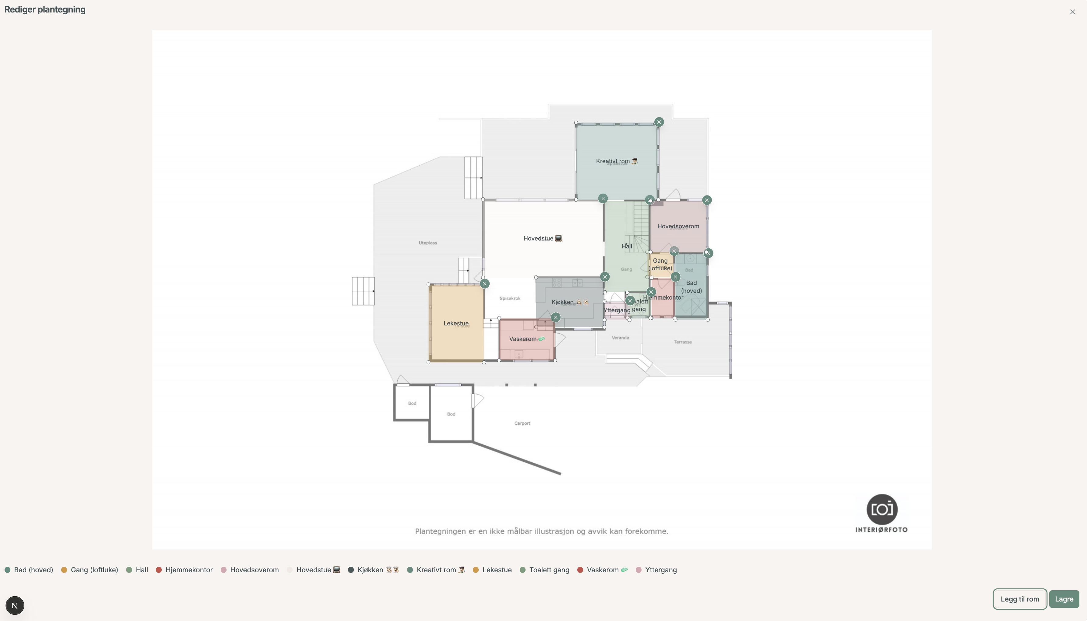 Eksempel på plantegning