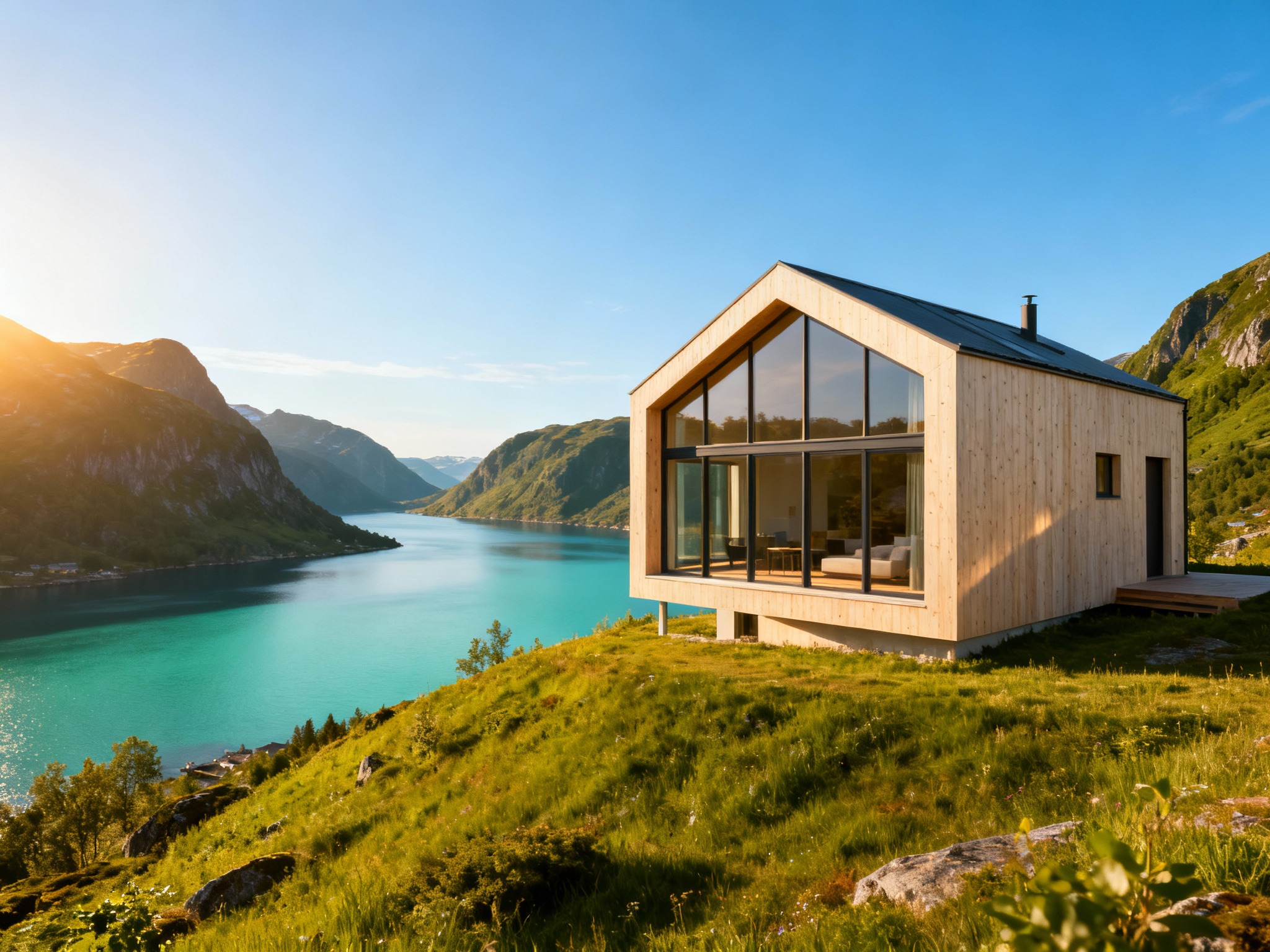 Moderne stue stylet i Aimann Studio